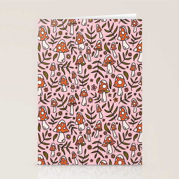 Winter Mushroom Print Stationery Card Gallery Image 2