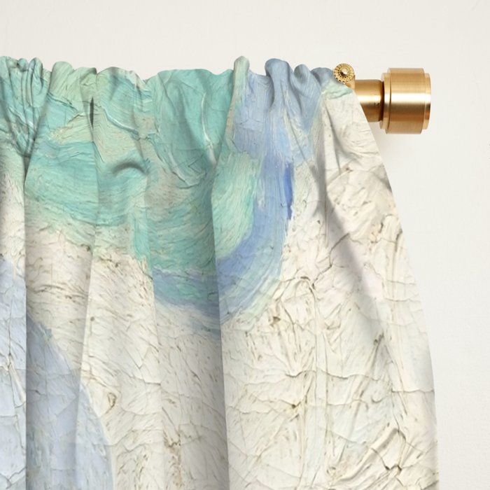 Green Wheat Fields, Auvers, 1890, Vincent van Gogh Window Curtain Gallery Image 2