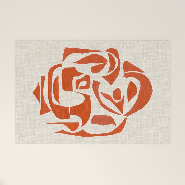 Orange Samurai Welcome Mat Gallery Image 1