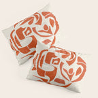 Orange Samurai Pillow Sham Gallery Image 3