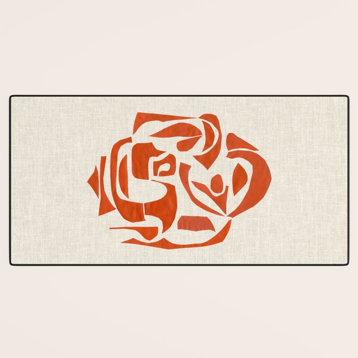 Orange Samurai Desk Mat Gallery Image 3