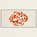 Orange Samurai Desk Mat Gallery Image 3