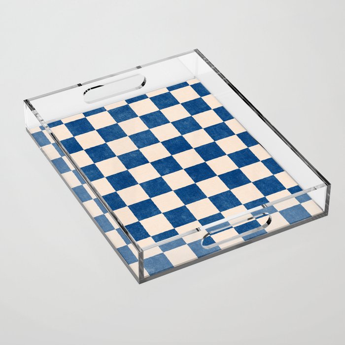 CHECKER - 001 - Cobalt Acrylic Tray Gallery Image 1