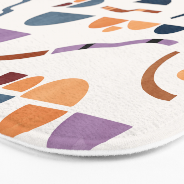 Modern simple shapes C Bath Mat Gallery Image 3