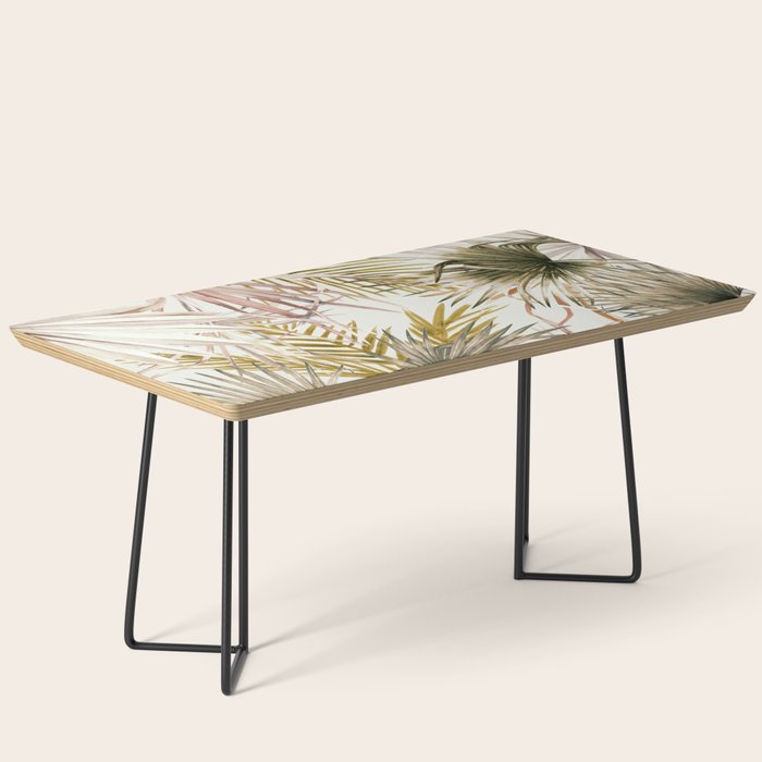 Pink Green leaf II Coffee Table Gallery Image 1