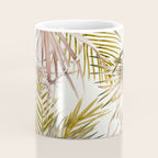 Pink Green leaf II Coffee Mug Gallery Image 4
