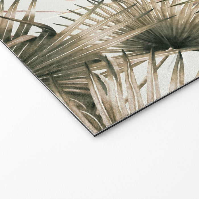 Pink Green leaf II Welcome Mat Gallery Image 2