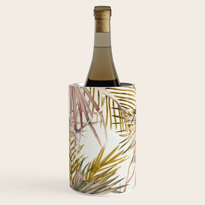 Pink Green leaf II Wine Chiller Gallery Image 1