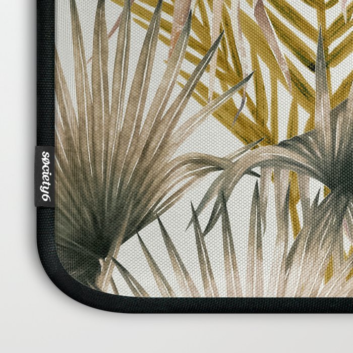 Pink Green leaf II Laptop Sleeve Gallery Image 3