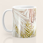 Pink Green leaf II Coffee Mug Gallery Image 3