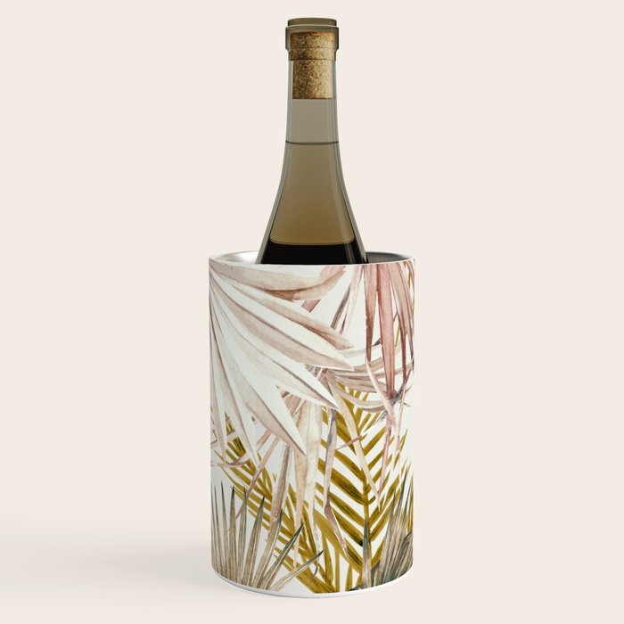 Pink Green leaf II Wine Chiller Gallery Image 2