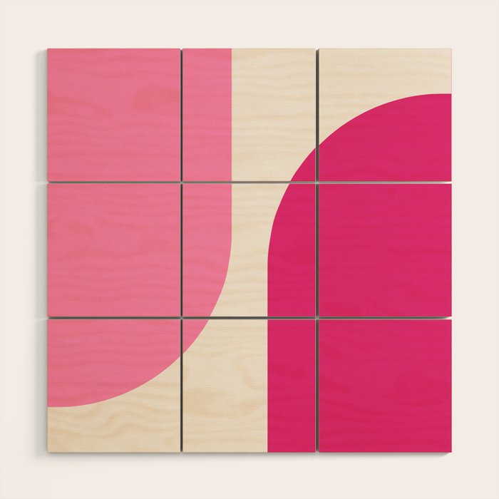 Modern Minimal Arch Abstract XCIII Wood Wall Art Gallery Image 1