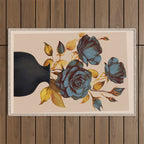 Flowers In Vase 4  Outdoor Rug Gallery Image 1