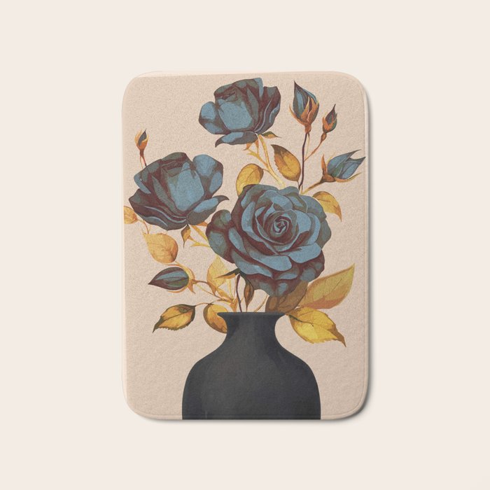 Flowers In Vase 4  Bath Mat Gallery Image 1