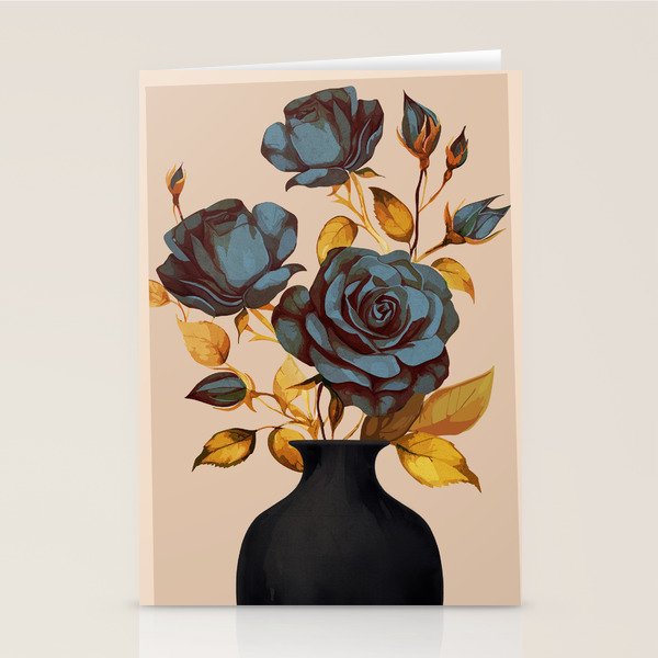 Flowers In Vase 4  Stationery Card Gallery Image 1