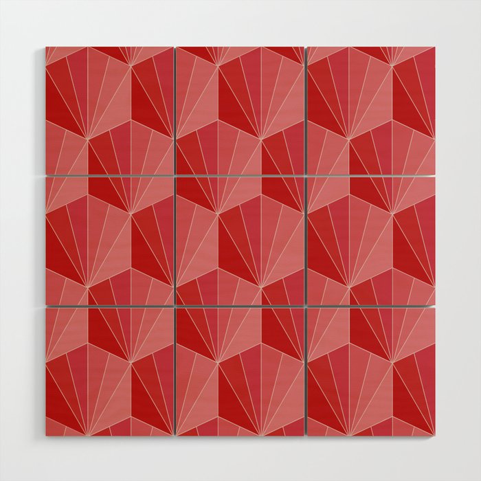 Gisela Color Block Pattern XII Wood Wall Art Gallery Image 1