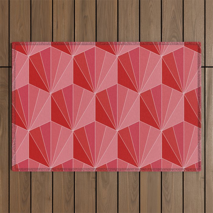 Gisela Color Block Pattern XII Outdoor Rug Gallery Image 1