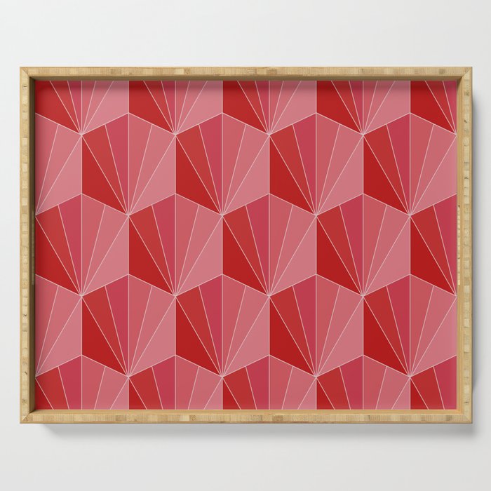 Gisela Color Block Pattern XII Serving Tray Gallery Image 1