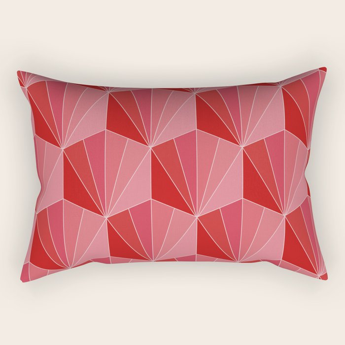 Gisela Color Block Pattern XII Rectangular Pillow Gallery Image 1