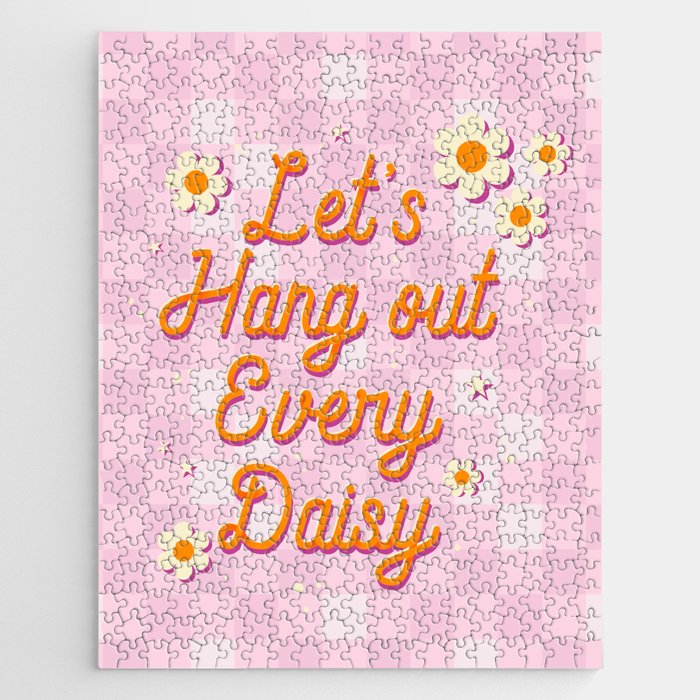 Let's Hang Out Every Daisy - Plant Puns Jigsaw Puzzle Gallery Image 1