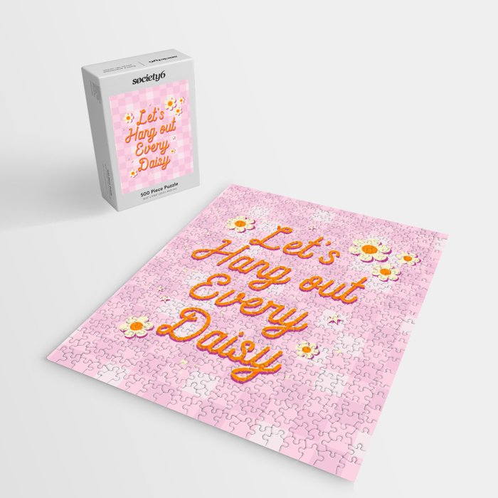 Let's Hang Out Every Daisy - Plant Puns Jigsaw Puzzle Gallery Image 2