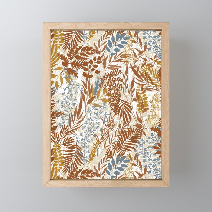 Leafy autumn forest B Mini Art Print Gallery Image 1