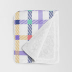 Vibrant Plaid Fusion A Throw Blanket Gallery Image 3