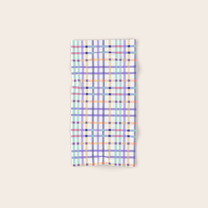 Vibrant Plaid Fusion A Bath Towel Gallery Image 1
