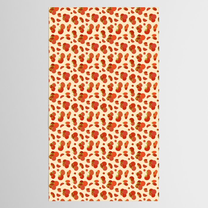 Hand Drawn Italian Roman Pomodori Tomato Classic Mediterranean Art Tablecloth Gallery Image 2