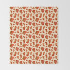 Hand Drawn Italian Roman Pomodori Tomato Classic Mediterranean Art Throw Blanket Gallery Image 2