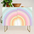 Dreamy Pastel Rainbow 1 Credenza Gallery Image 1
