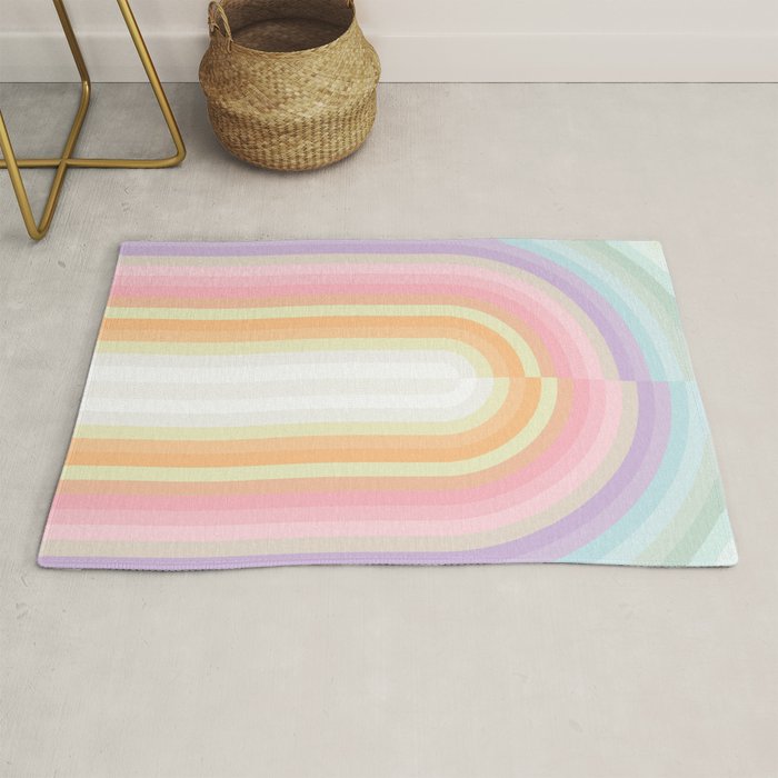 Dreamy Pastel Rainbow 1 Rug Gallery Image 1