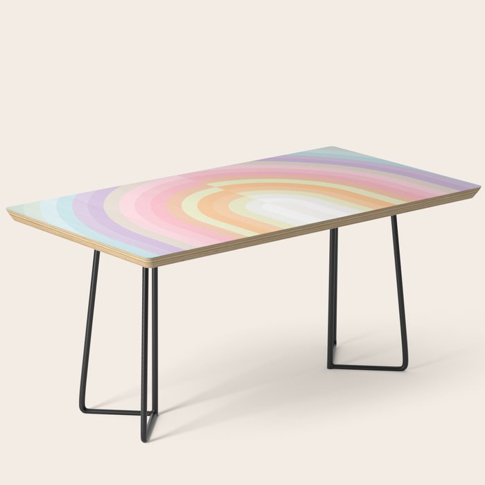 Dreamy Pastel Rainbow 1 Coffee Table Gallery Image 1