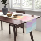 Dreamy Pastel Rainbow 1 Table Runner Gallery Image 2