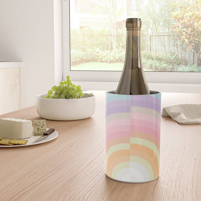 Dreamy Pastel Rainbow 1 Wine Chiller Gallery Image 4