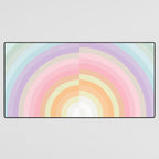 Dreamy Pastel Rainbow 1 Desk Mat Gallery Image 3