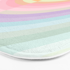 Dreamy Pastel Rainbow 1 Bath Mat Gallery Image 3