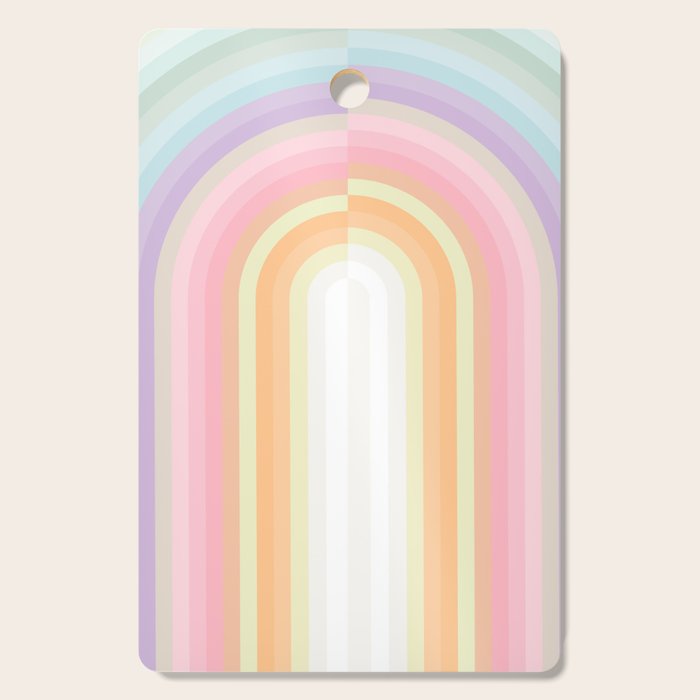 Dreamy Pastel Rainbow 1 Cutting Board Gallery Image 1