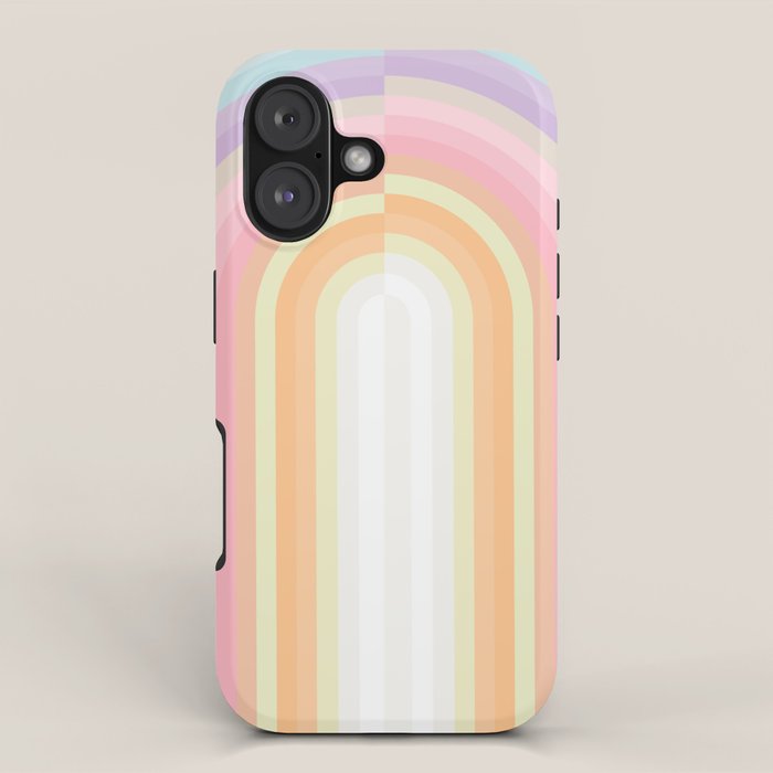 Dreamy Pastel Rainbow 1 iPhone Case Gallery Image 1