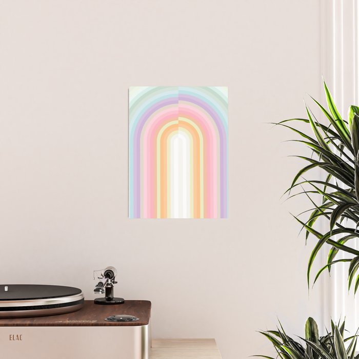Dreamy Pastel Rainbow 1 Poster Gallery Image 2