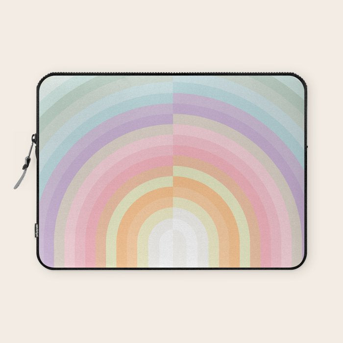 Dreamy Pastel Rainbow 1 Laptop Sleeve Gallery Image 1