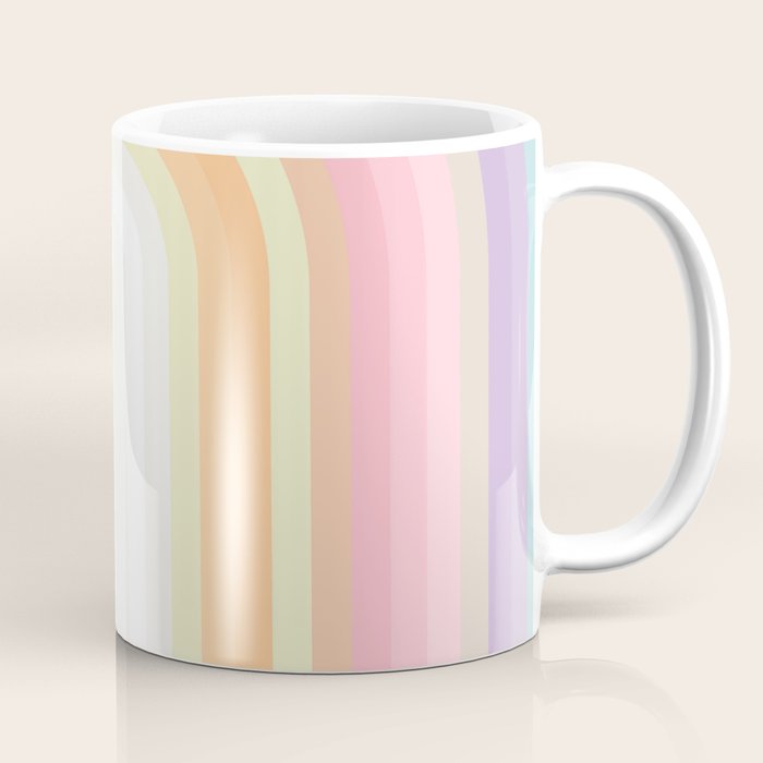 Dreamy Pastel Rainbow 1 Coffee Mug Gallery Image 1
