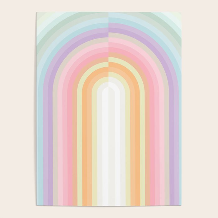 Dreamy Pastel Rainbow 1 Poster Gallery Image 1