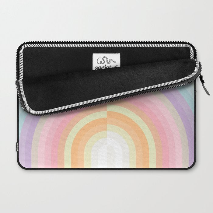 Dreamy Pastel Rainbow 1 Laptop Sleeve Gallery Image 2