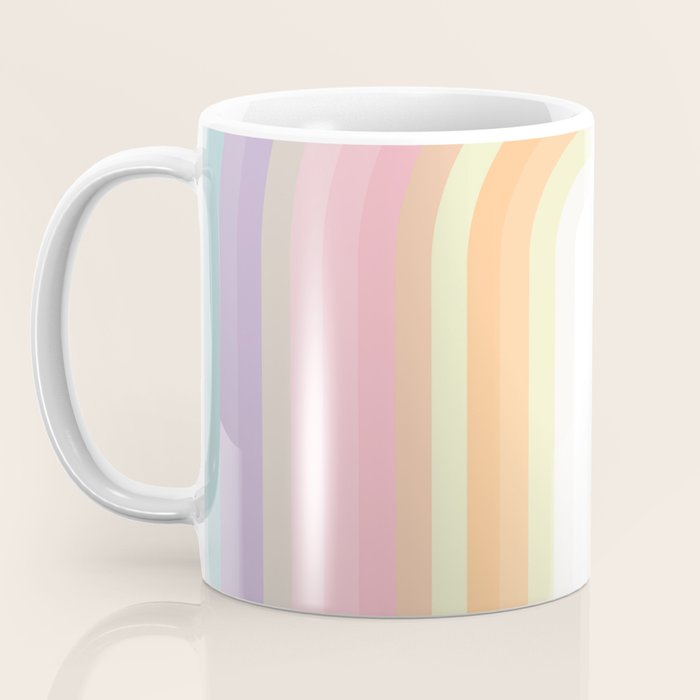 Dreamy Pastel Rainbow 1 Coffee Mug Gallery Image 3