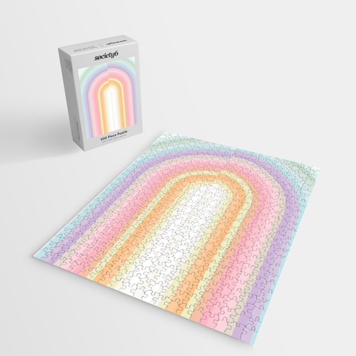 Dreamy Pastel Rainbow 1 Jigsaw Puzzle Gallery Image 2