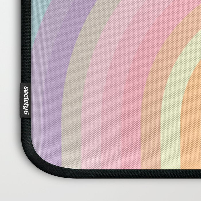Dreamy Pastel Rainbow 1 Laptop Sleeve Gallery Image 3