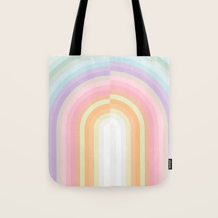 Dreamy Pastel Rainbow 1 Tote Bag Gallery Image 1