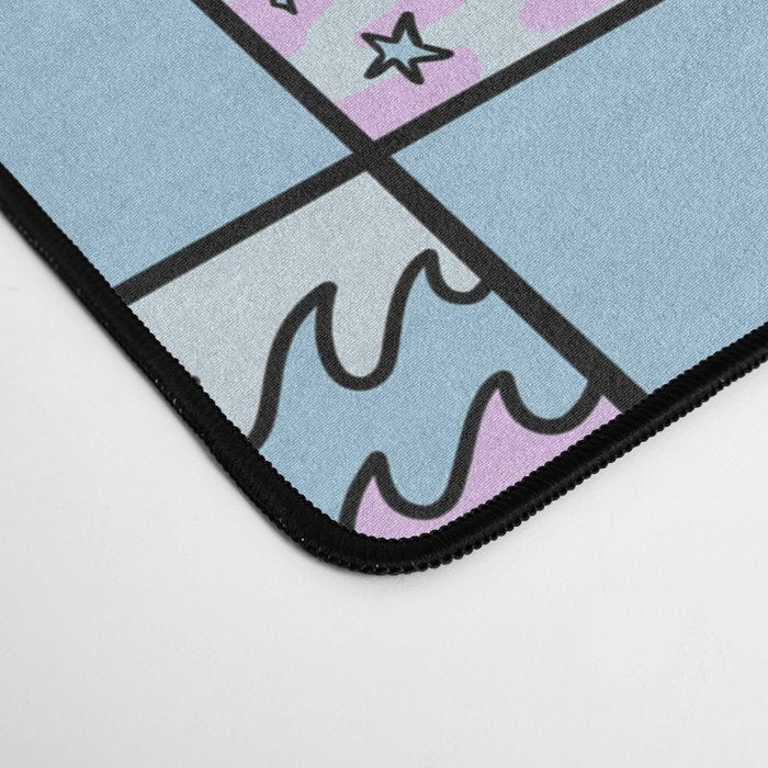 Aquarius Checkered Print Desk Mat Gallery Image 4