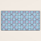 Aquarius Checkered Print Desk Mat Gallery Image 3
